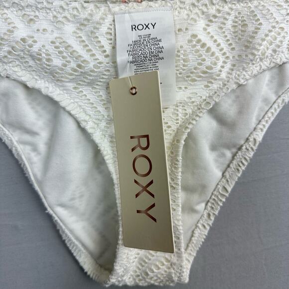 Roxy Cheeky Scooter Bikini Bottom White - Picture 2 of 6